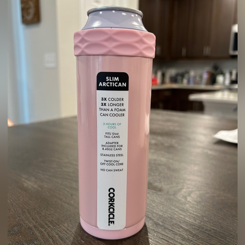 NWT Corkcicle Slim Arctican - Rose Quartz